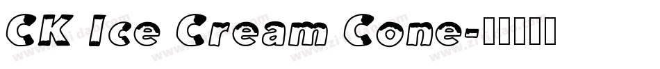 CK Ice Cream Cone字体转换
